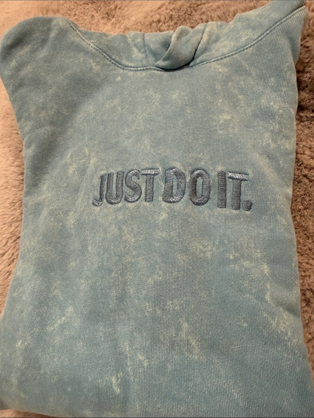 Nike  Mineral Wash "Just Do It." Hoodie size M